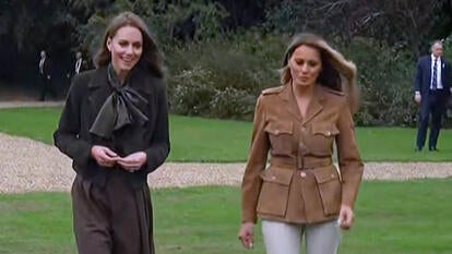 First Lady Melania Trump and Princess Kate