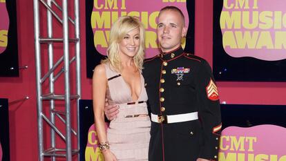 Marine Sergeant Nigel Max Edge Accompanied Kellie Pickler To CMT Awards In 2012 
