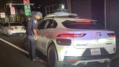Police ticket a driverless car