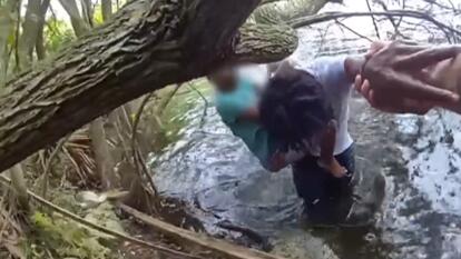 Brother Saves Little Sister From Lake