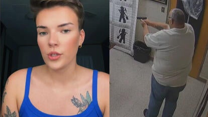 Lila Stines, her father Shawn Stines caught on camera with a gun in hand