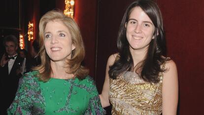 Tatiana Schlossberg (right) and her mother, Caroline Kennedy