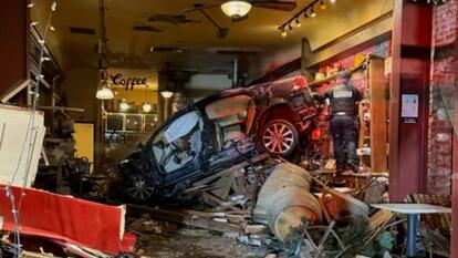 Car Crashes Into Coffee Shop