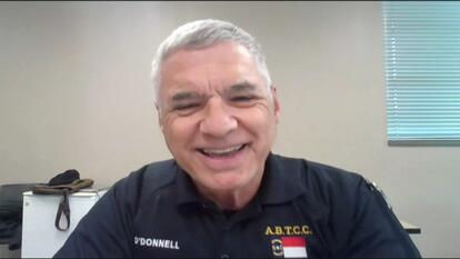 Jerry O'Donnell, cadet in training at the Asheville Police Academy