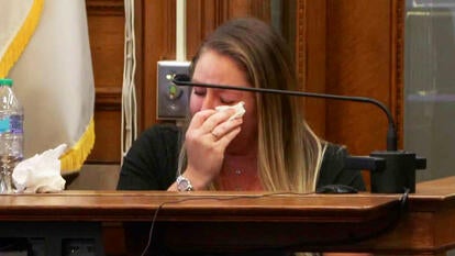 Alissa Kirby on the witness stand