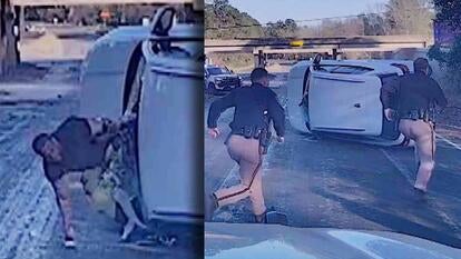 Man escapes car through windshield, deputies chase him