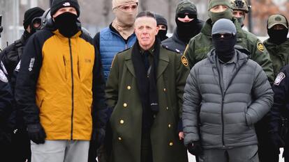 Gregory Bovino and ICE agents