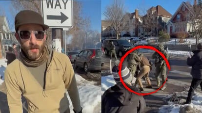 Video of Alex Pretti in an altercation with ICE agents, 11 days before he was shot to death