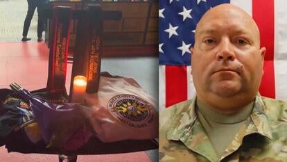 Candle between martial arts uniforms, Noah Tietjens