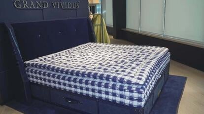 Hastens mattress in a store showroom