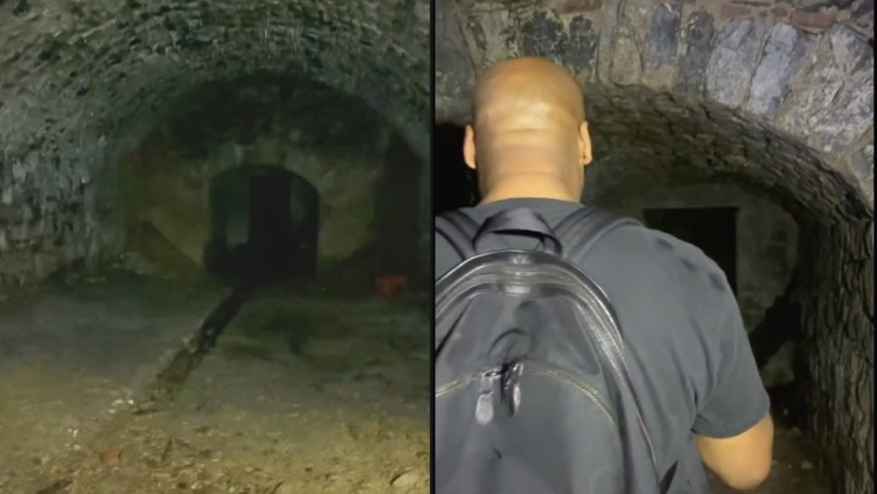 An underground cave