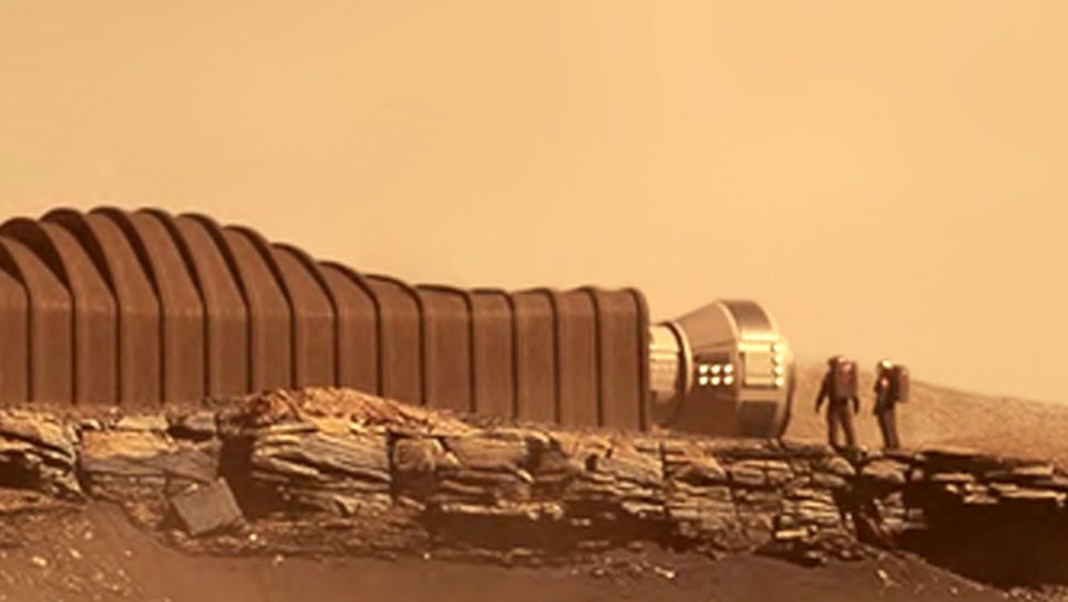 NASA has released a rendered image of what the Mars Dune Alpha will look like.