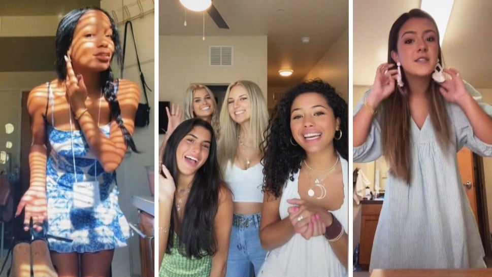Various depictions of the latest TikTok trend