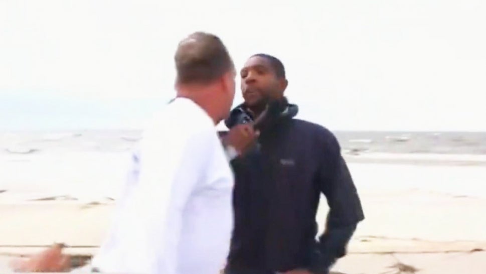 MSNBC Reporter Shaquille Brewster Berated by Passerby During Live Storm Coverage