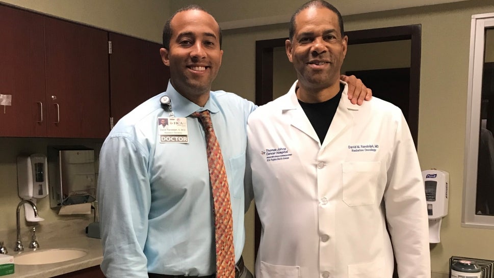 Dr. David Randolph and Dr. David Randolph II put both family and community first through their work in radiation oncology at Johnston Willis Hospital.