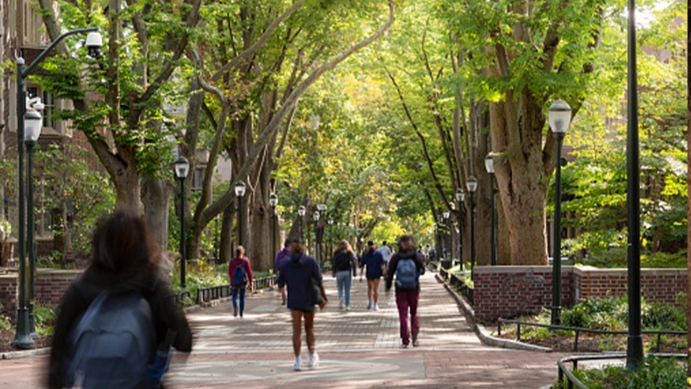 A stock image of a college campus.