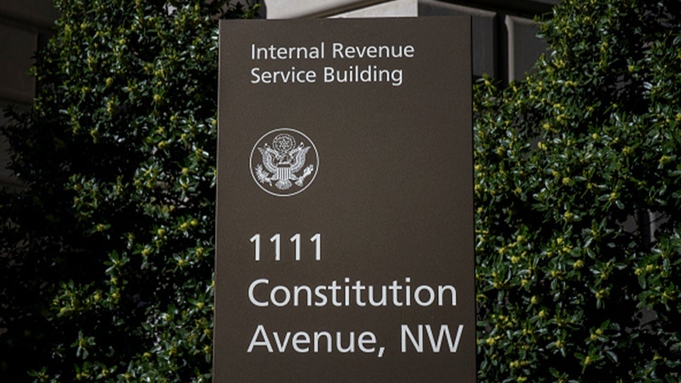 A stock image of the IRS headquarters.