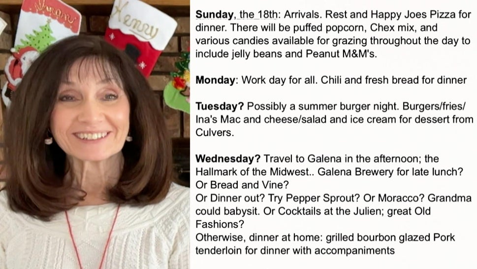 Son Shares His Mom’s Incredibly Detailed Holiday Itinerary