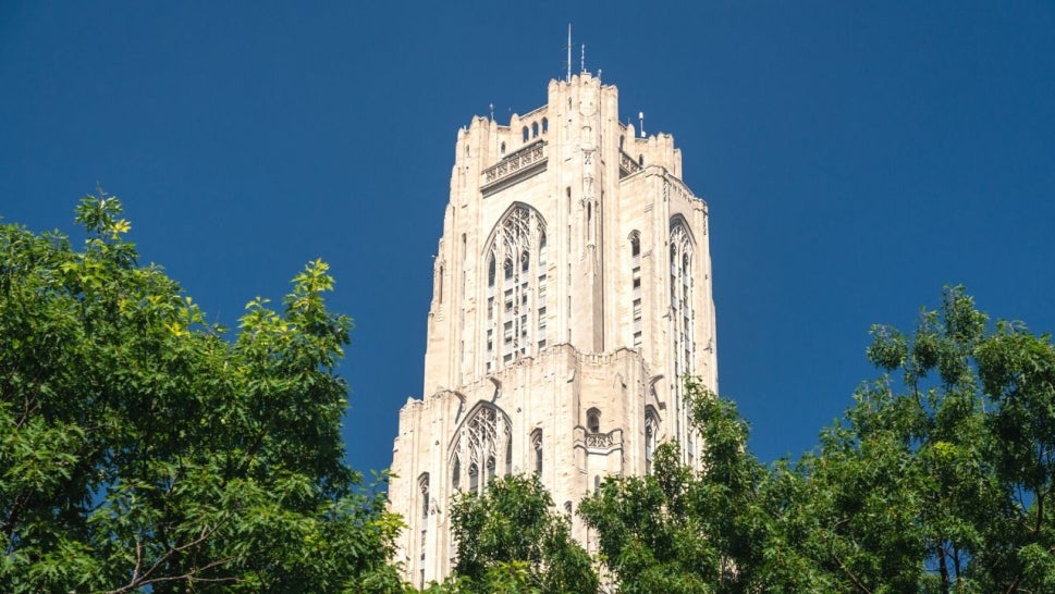 Cathedral of Learning building at the University of Pittsburgh