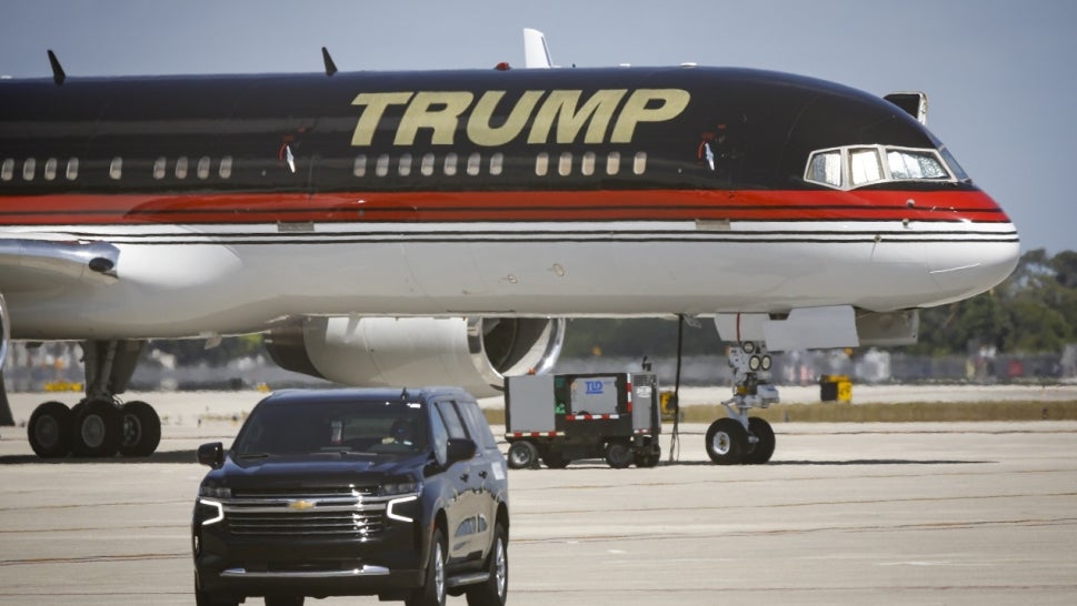 Trump private jet