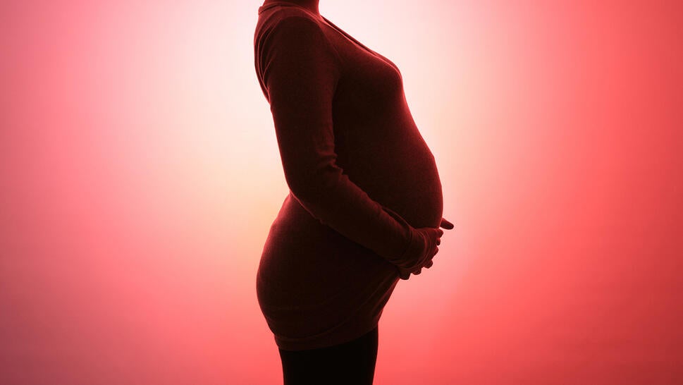 A stock image of a pregnant woman.