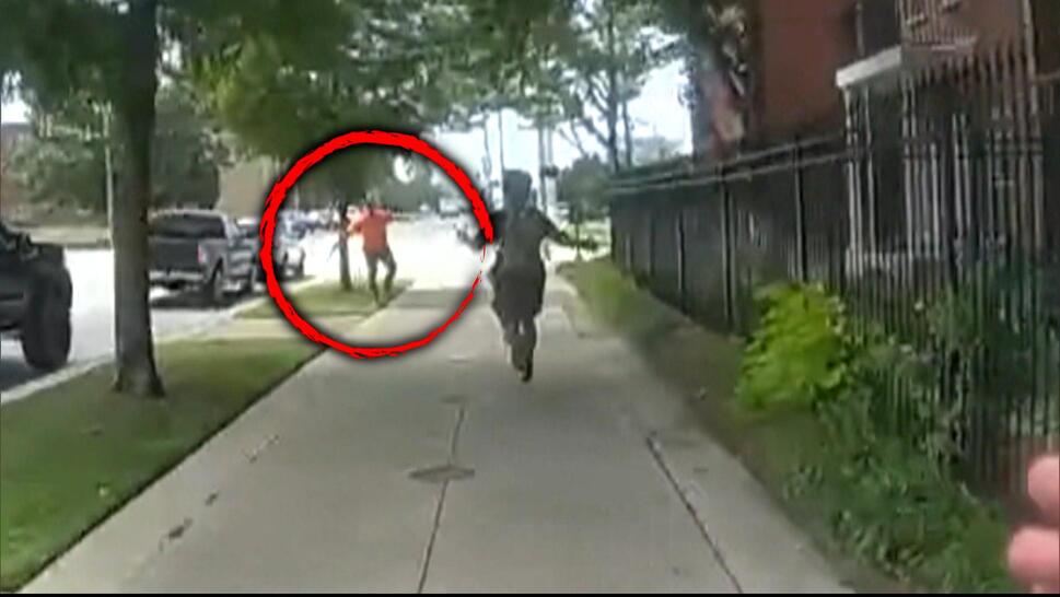 Good Samaritan Tackles Suspect Fleeing From Cops