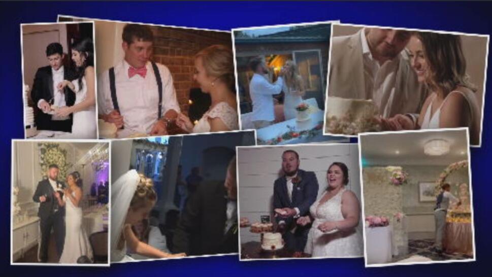collage of different weddings