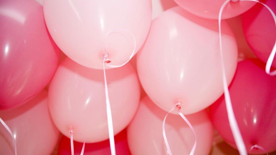 Pink balloons