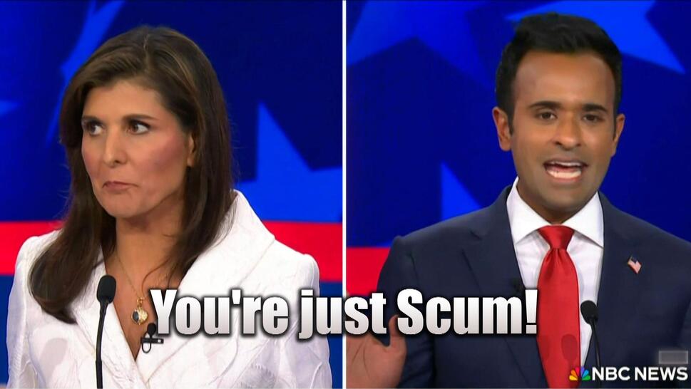 Nikki Haley Calls Vivek Ramaswamy 'Scum' During GOP Debate
