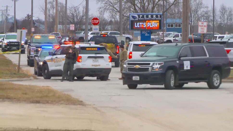 Police presence at school shooting