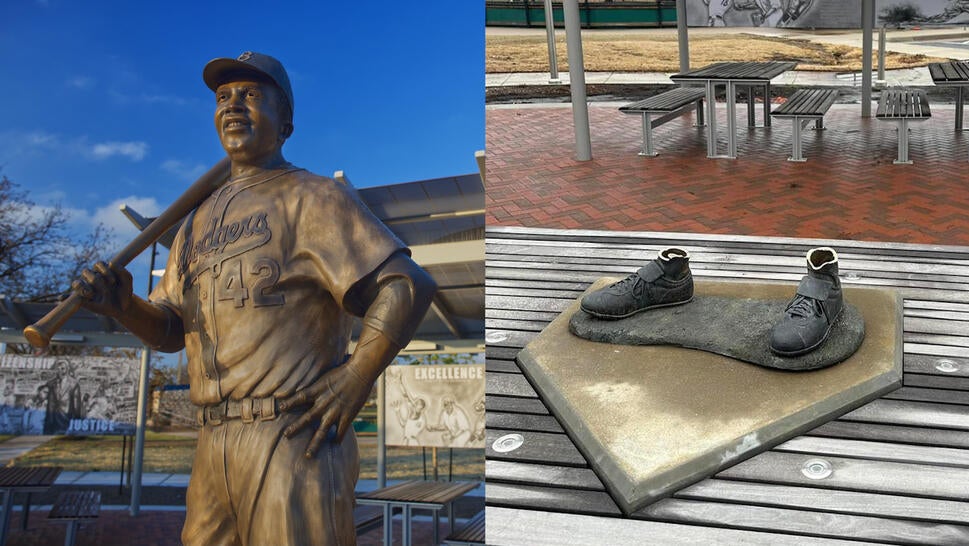 Jackie Robinson Statue Stolen and Burned