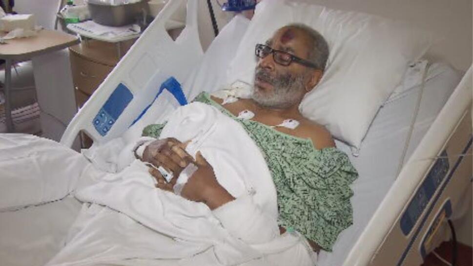 Cordell Patrick in hospital bed