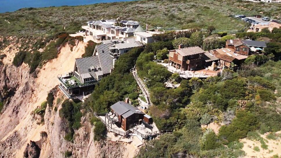 House on the edge of a cliff