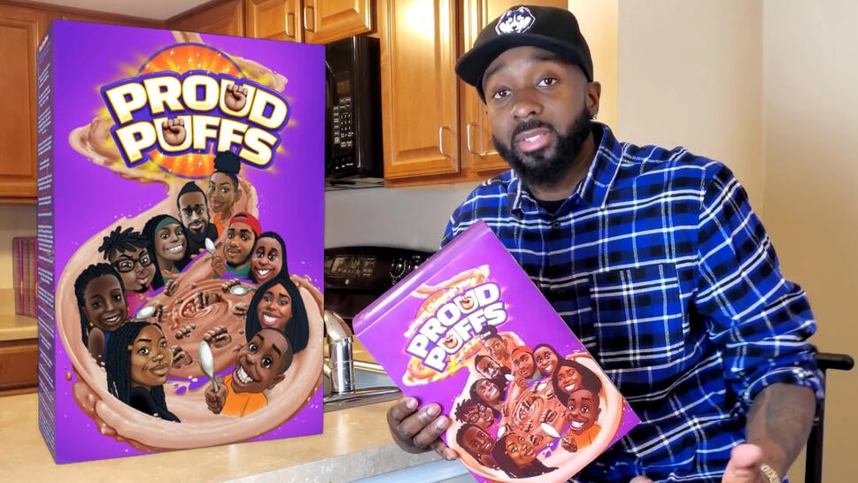 Nic King with his brand of cereal