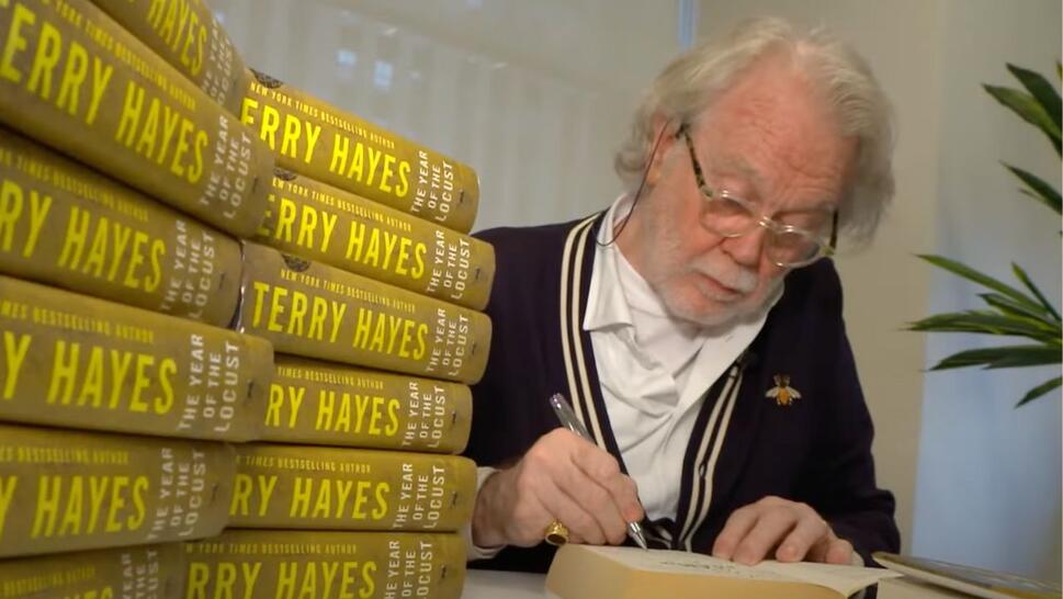 Terry Hayes signing book