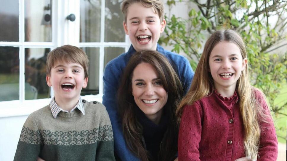 Princess Kate with children.