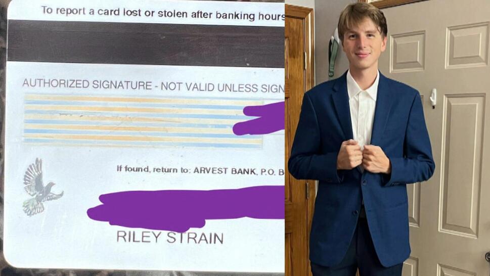 Riley Strain’s Credit Card Found