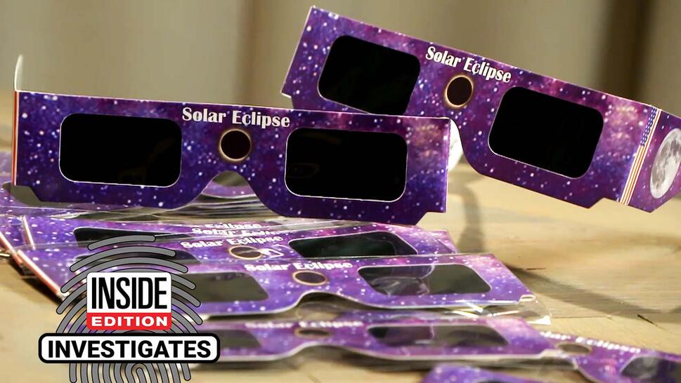 Counterfeit solar eclipse glasses
