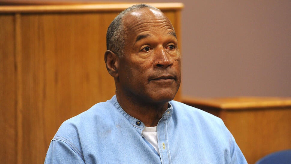 Former professional football player O.J. Simpson listens during a parole hearing at Lovelock Correctional Center in Lovelock, Nevada, U.S., on Thursday, July 20, 2017.