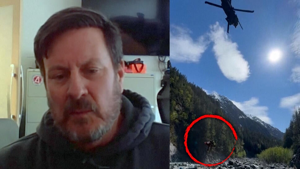 Man who was airlifted during rescue