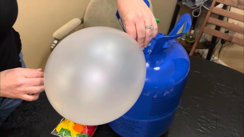 Balloon filled with helium
