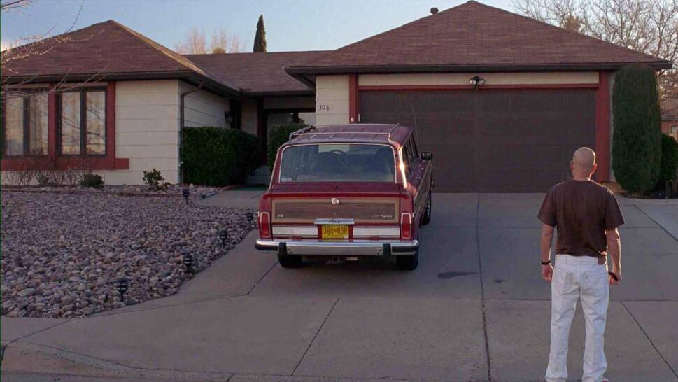 Exterior of a house and garage