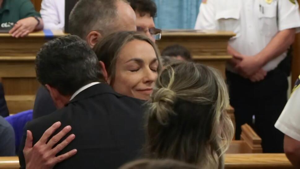 Karen Read hugged her attorney