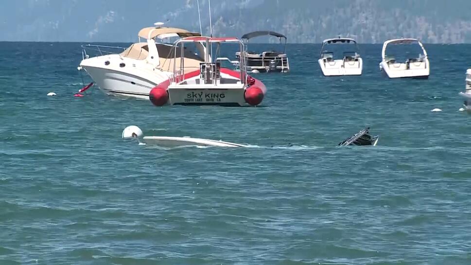 Capsized Boat on Lake Tahoe