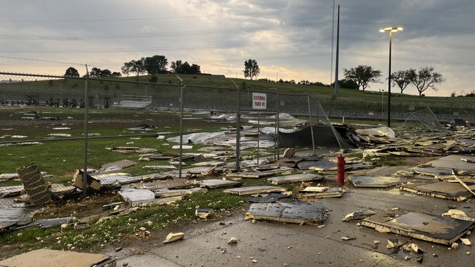 Storm Heavily Damages Prison 