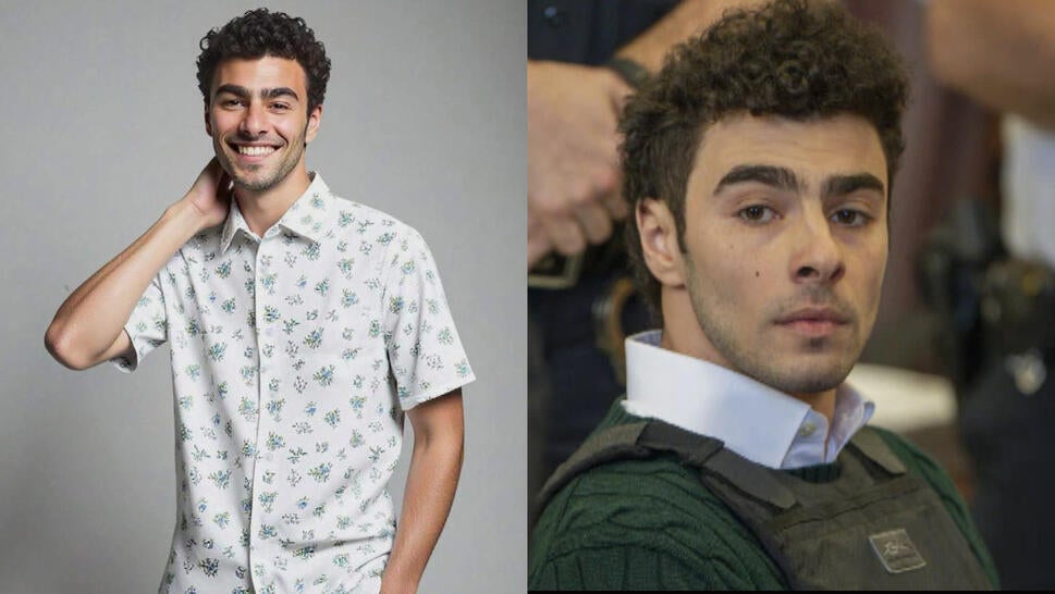 Model on Shein website who looks like Luigi Mangione; Mangione