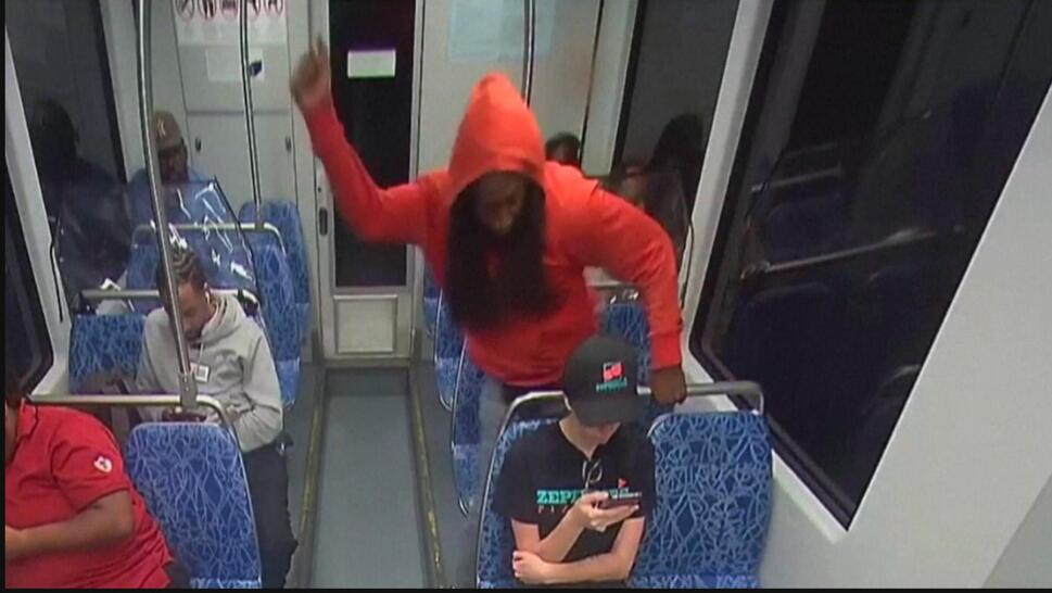 Screenshot of fatal attack on Irina Zarutska