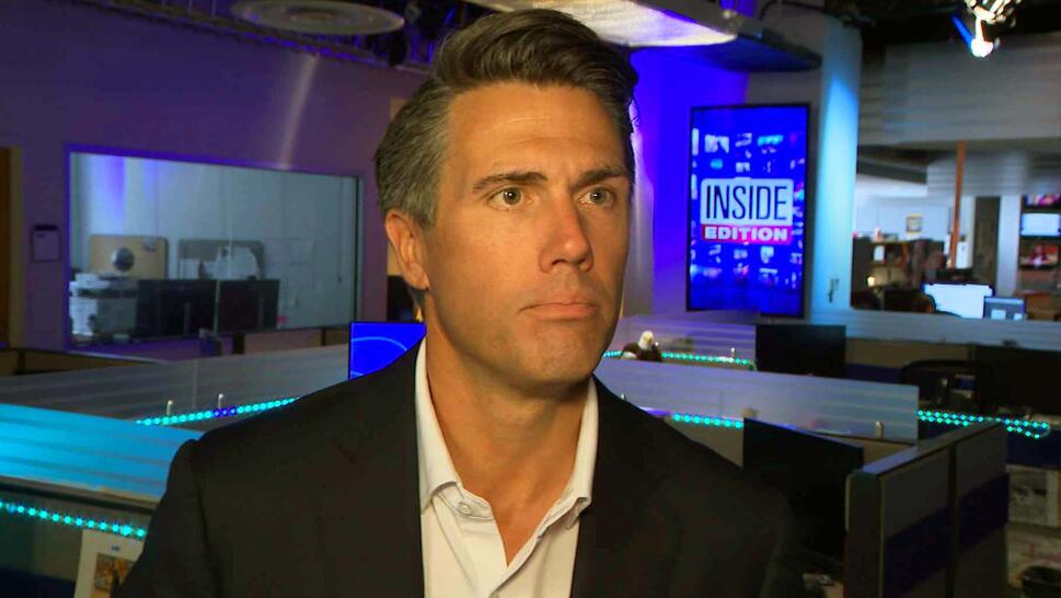 Leland Vittert being interviewed in the Inside Edition newsroom