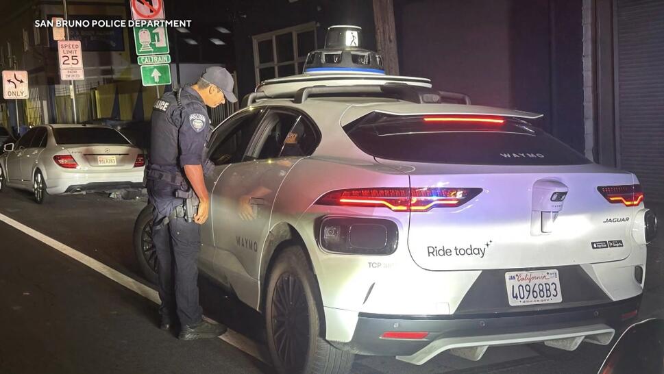 Police ticket a driverless car