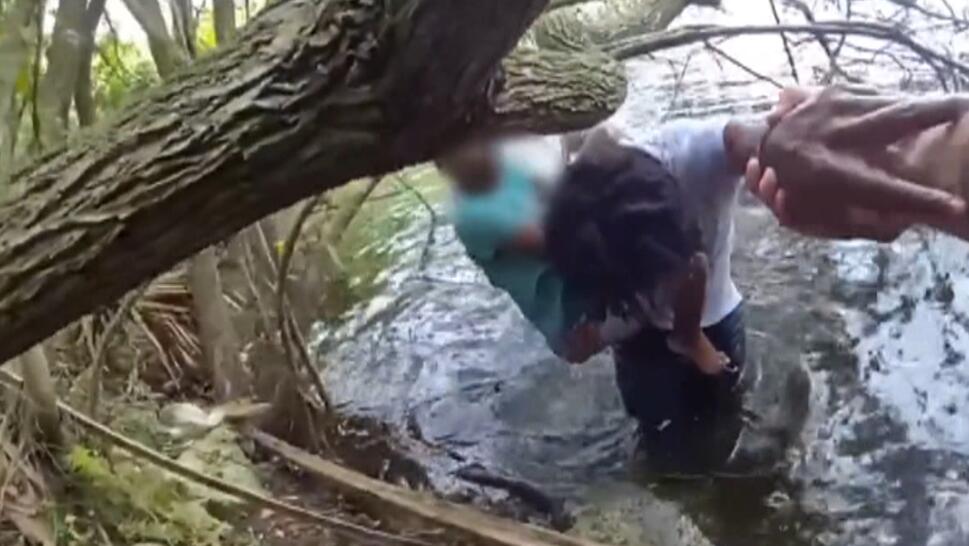 Brother Saves Little Sister From Lake